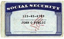 John Q Public social security card