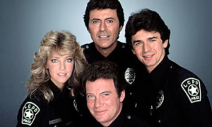 William Shatner with the cast of TJ Hooker